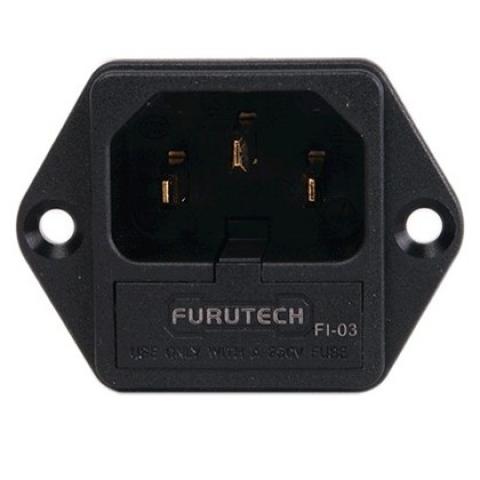 IEC Inlet  Furutech FI-03 (G) - Plated Gold - Plated Fuse