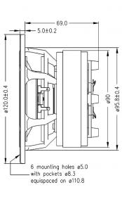 Speaker SEAS PRESTIGE COAXIAL  H160204 / 06  ( L12RE / XFC )