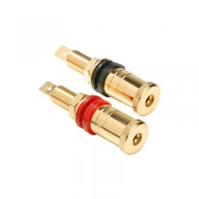 Jantzen Audio  Binding Post M9 / 26mm Pair, Gold plated, red / black, a pair