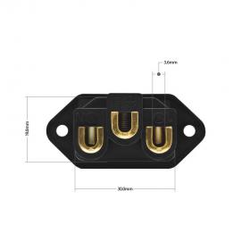 IEC Inlet  Furutech FI06 (G)  Plated Gold