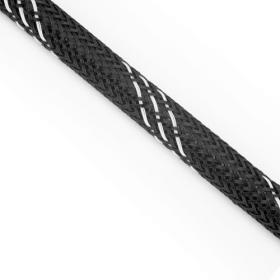 Oplot na kabel   czarny z paskami  516mm  KaCsa  nylon